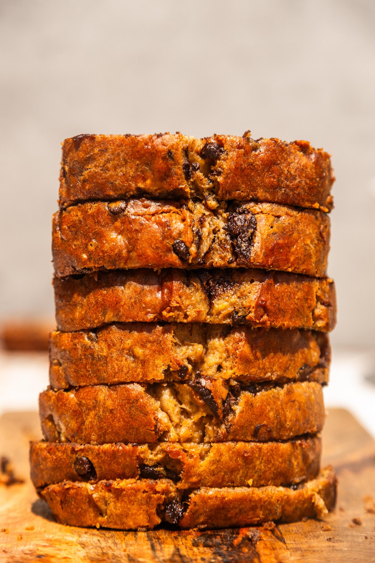 Vegan Chocolate Chip Banana Bread - Recipe photo by becoming you with julie