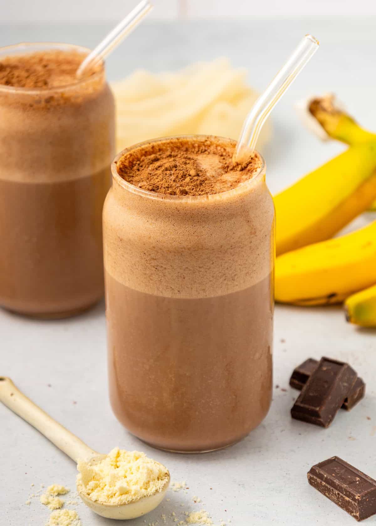 Chocolate Protein Shake - Recipe photo by livingchirpy