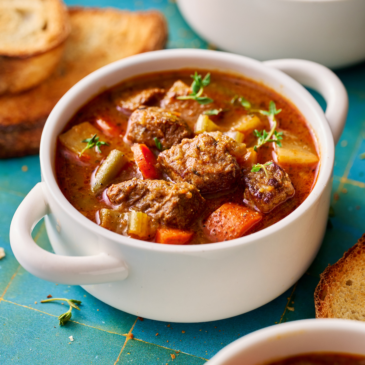 Healthy Slow Cooker Beef Stew - Recipe photo by thebiteshot