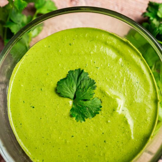 Creamy Zingy Cilantro Sauce - Recipe photo by moon and spoon and yum.