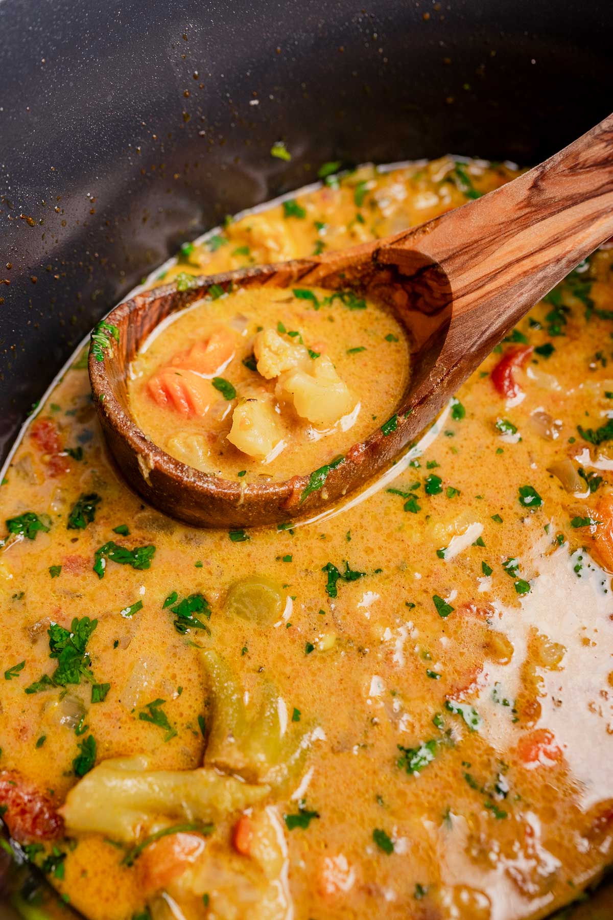 Slow Cooker Vegetable Curry - Recipe photo by moon and spoon and yum.