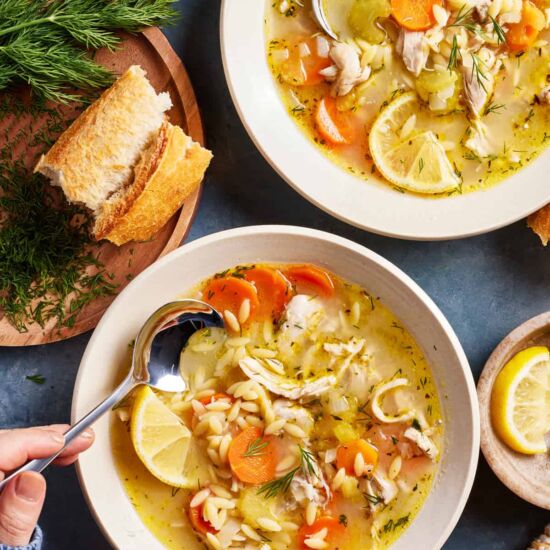 Chicken Orzo Soup - Recipe photo by foolproofliving.com