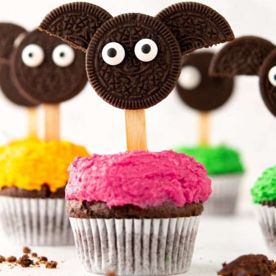 Oreo Bat Cupcakes - Recipe photo by foodpluswordsblog