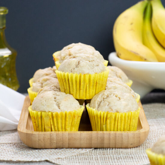 Healthy and Loaded Banana Muffins - Recipe photo by Little Nomads Recipes