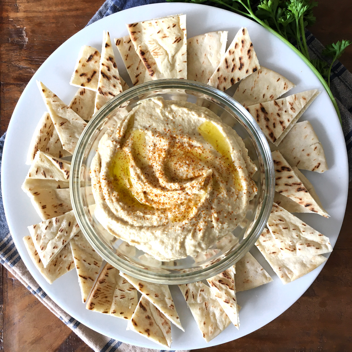 Easy Homemade Hummus in 10 Minutes - Recipe photo by onehappydish