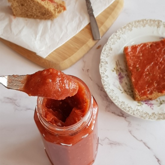Guava Jam without Pectin - Recipe photo by Jayanthy Asokan