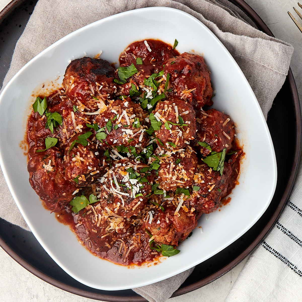 Italian-Style Ricotta Meatballs - Recipe photo by casualepicure
