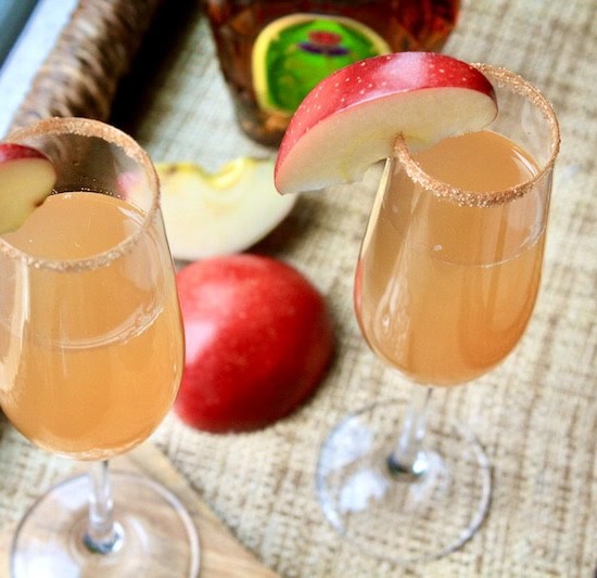 Maple Apple Cider Mimosas - Recipe photo by Red Wine Dragons
