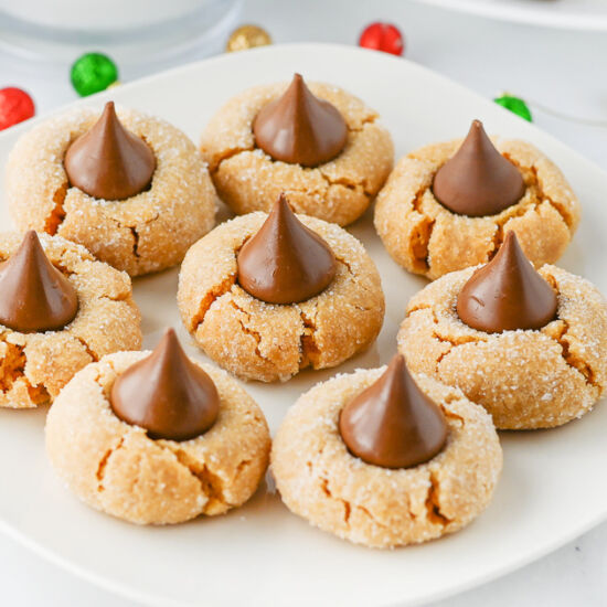 Easy Peanut Butter Blossom Cookies - Recipe photo by ToSimplyInspire