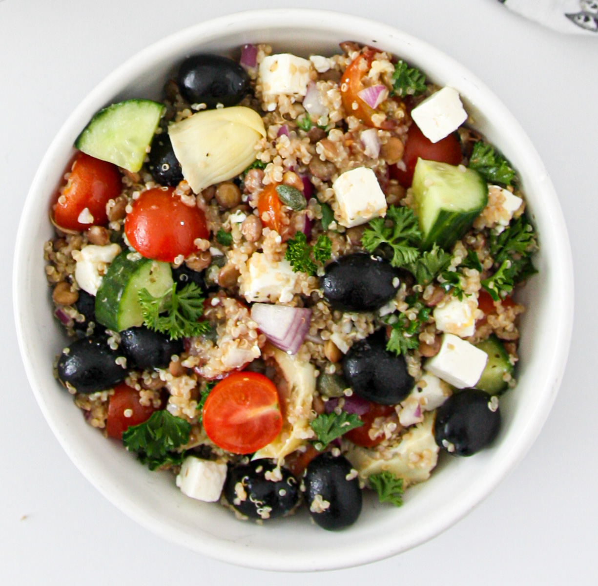 Quinoa and Lentil Salad - Recipe photo by the food blog