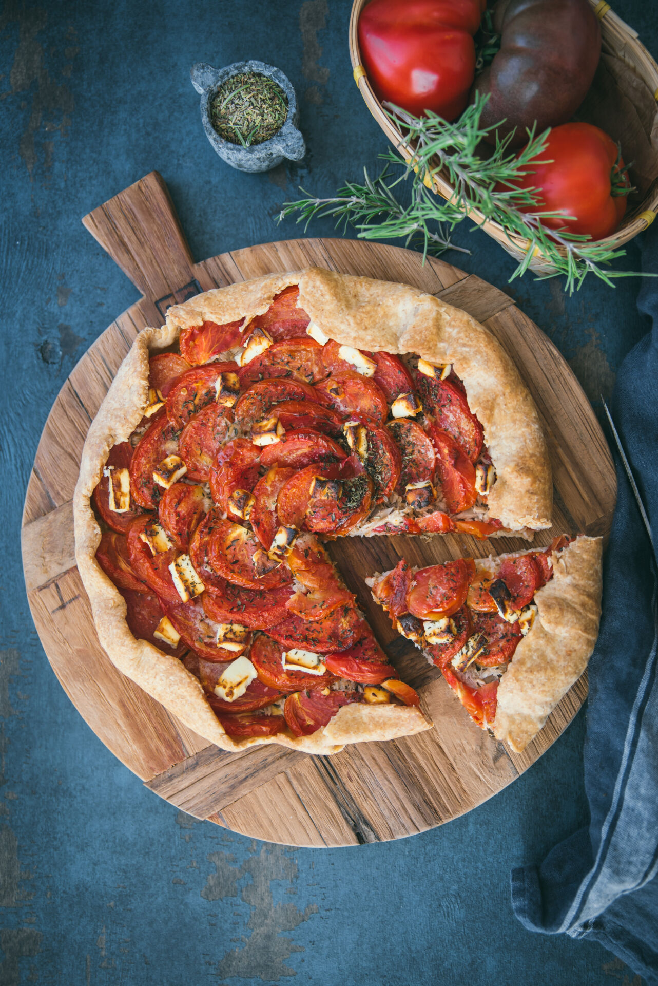 Tuna Tomato Mustard Tart - Recipe photo by zesttangerine