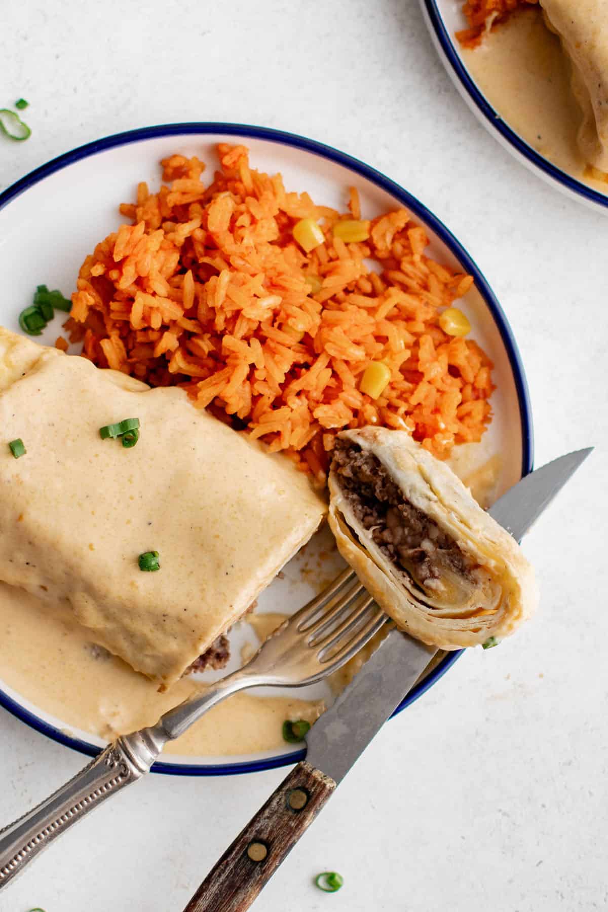 Smothered Bean & Cheese Burritos - Recipe photo by TheSaltyMarshmallow