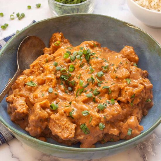 Spicy Peanut Pork Stew - Recipe photo by thetastychilli