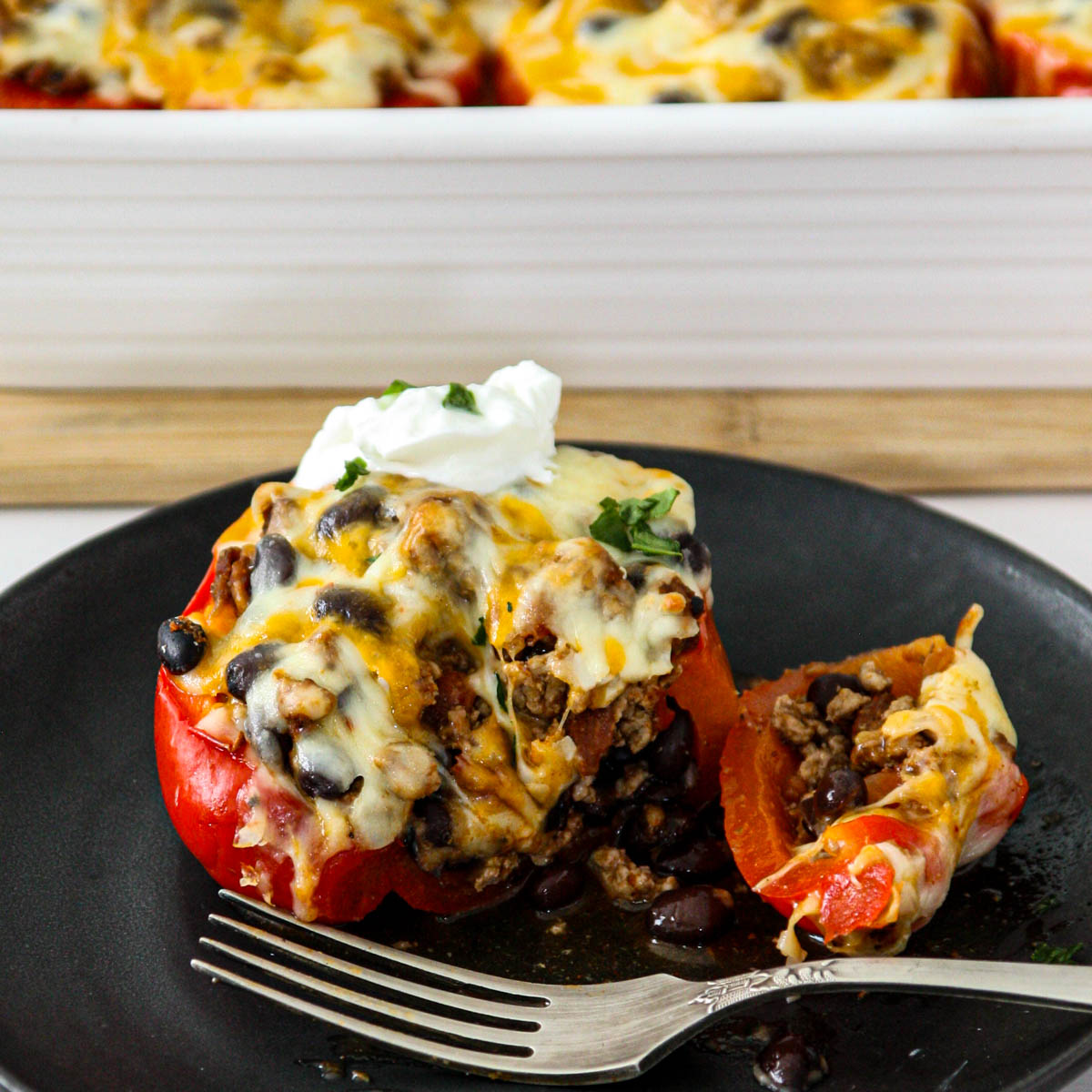 Taco Stuffed Peppers - Recipe photo by the food blog