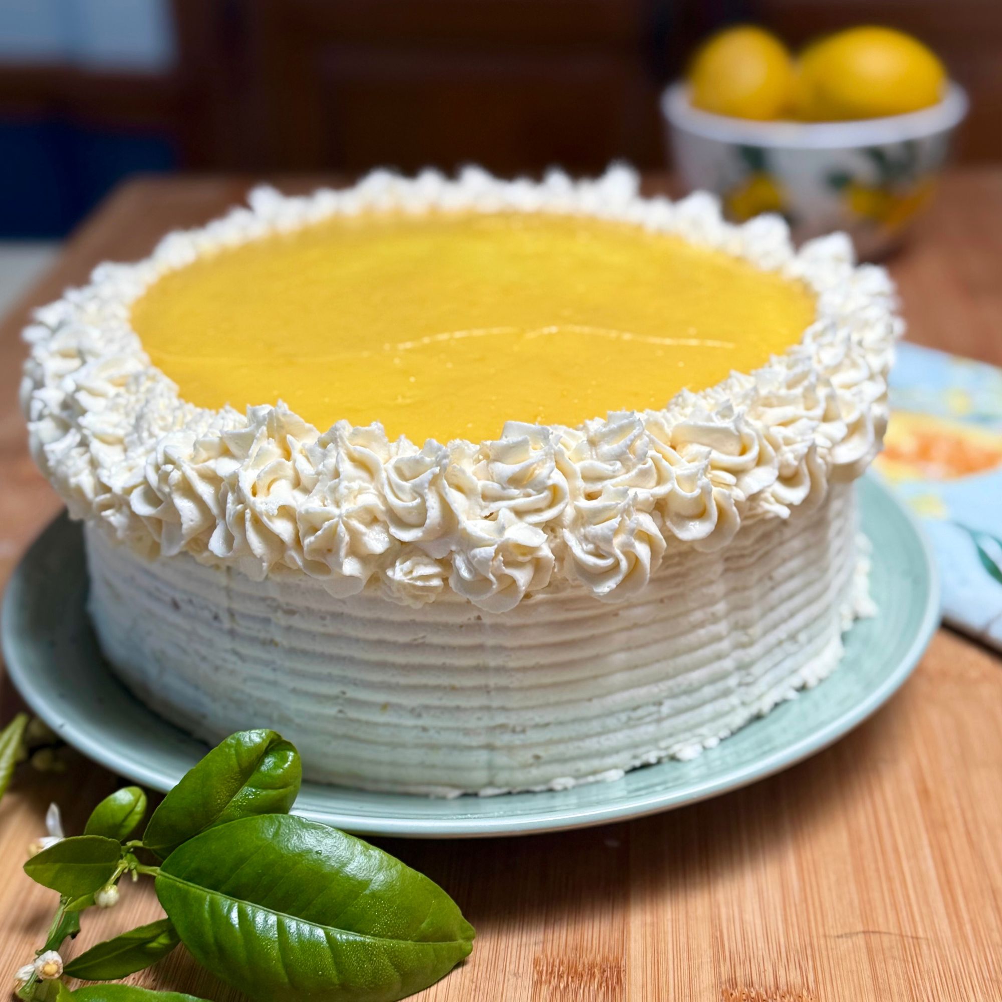 Vegan Lemon Cake with Lemon Curd - Recipe photo by thecarrotunderground