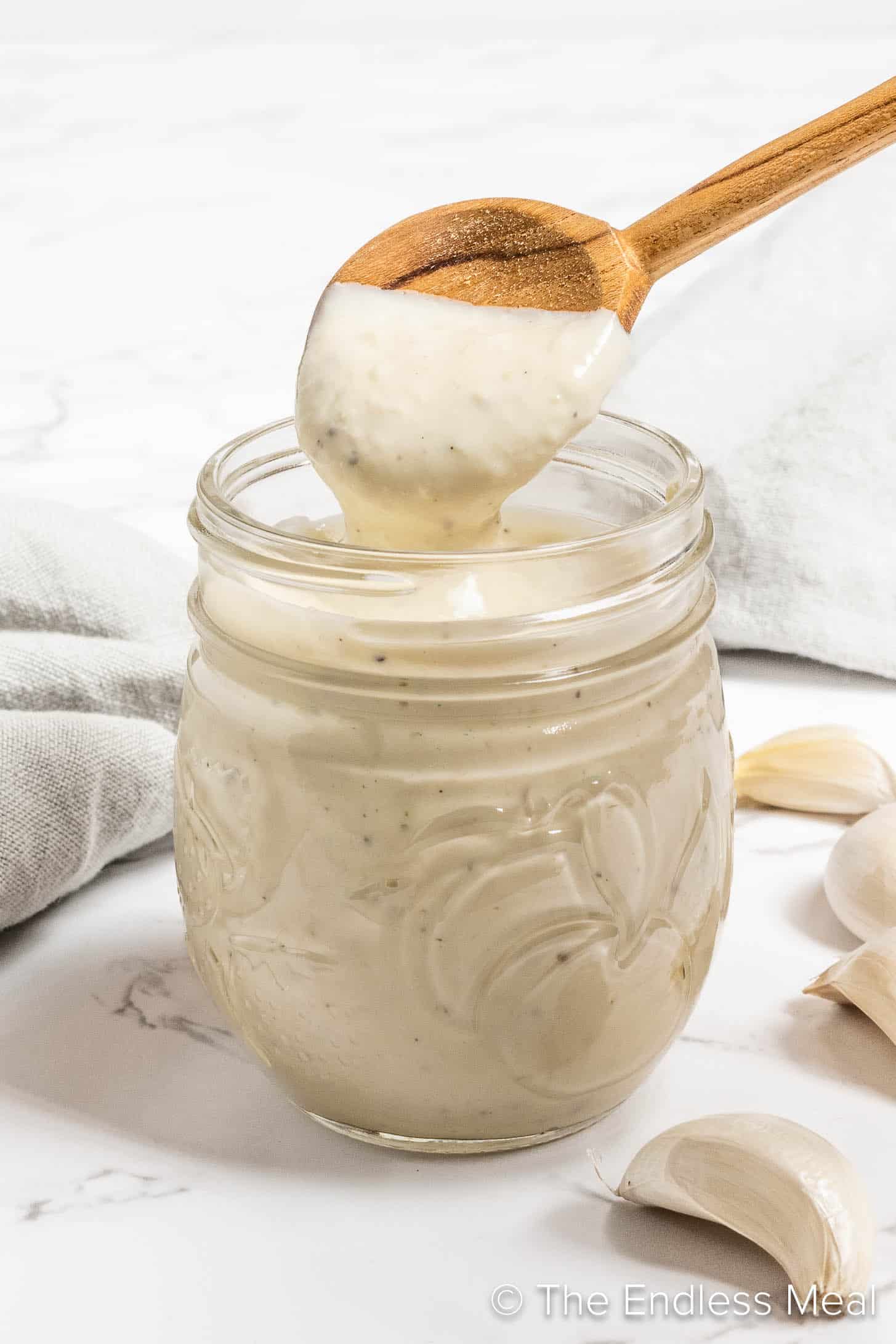 White Garlic Pizza Sauce - Recipe photo by The Endless Meal