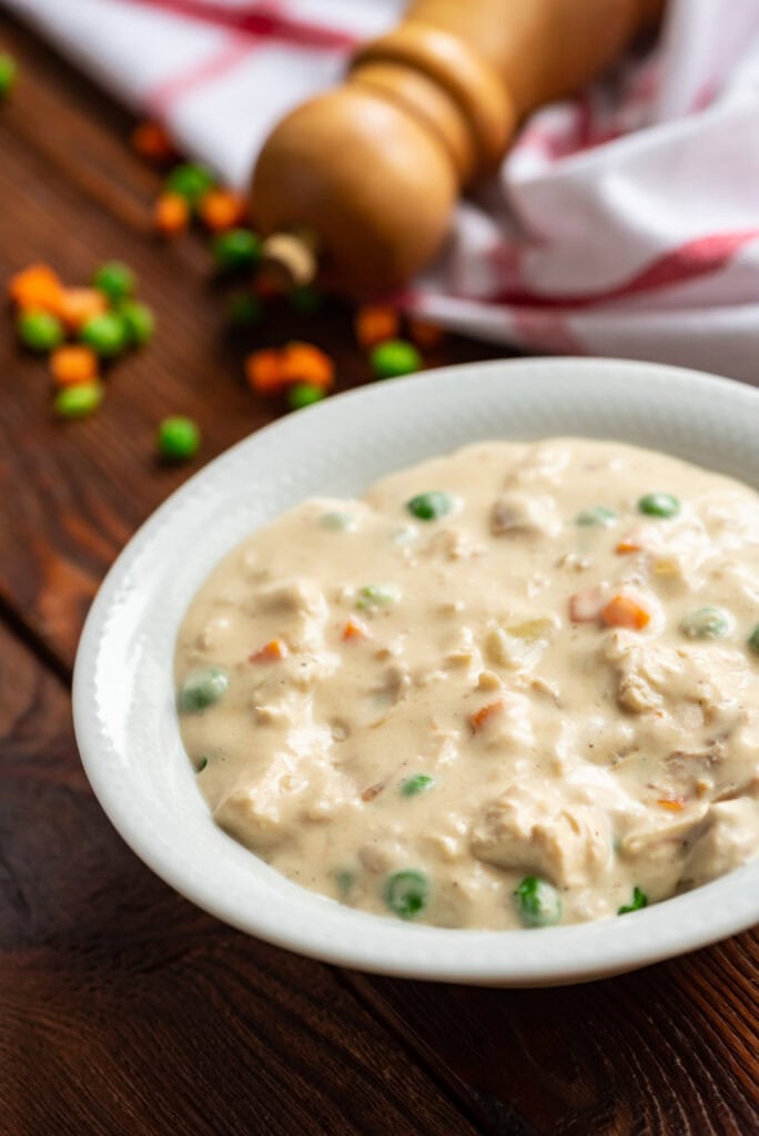 Mom's Chicken Pot Pie Soup - Recipe photo by The Cookin Chicks