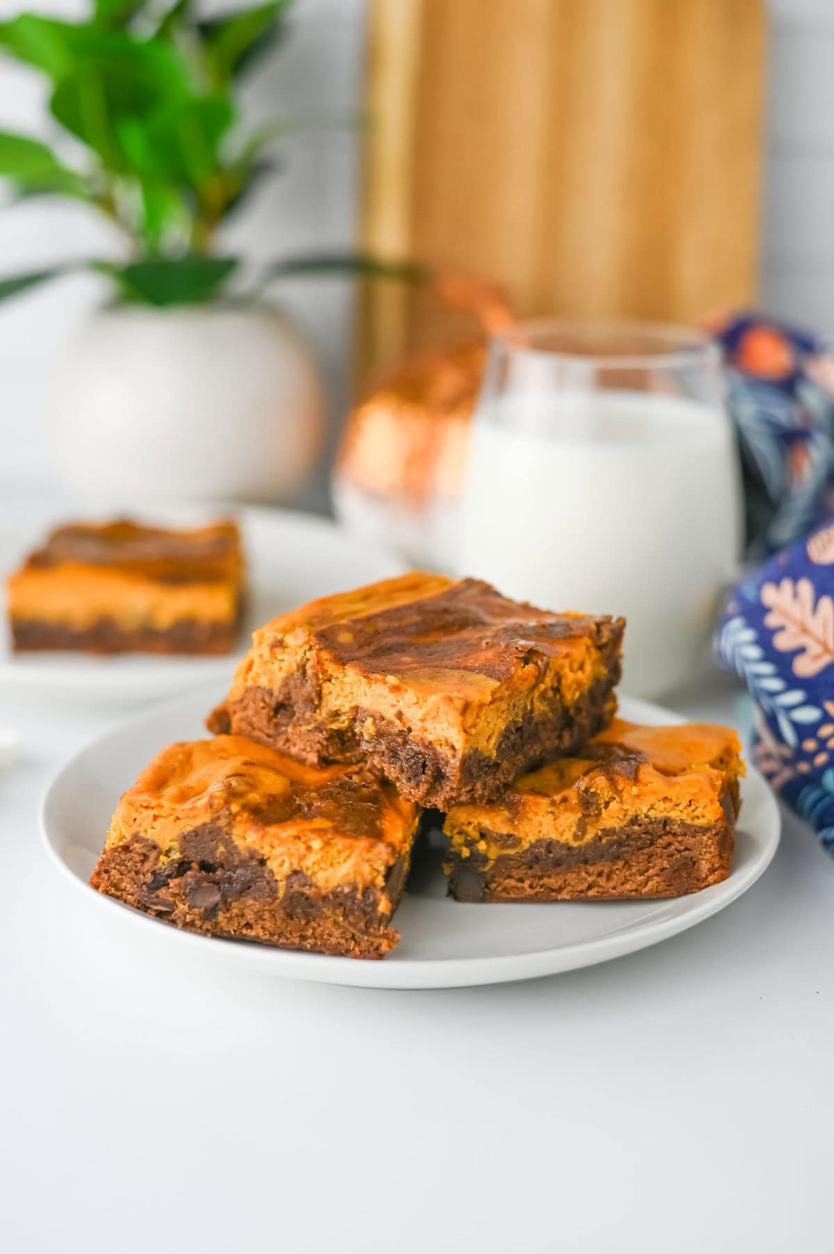 Pumpkin Spice Brownies - Recipe photo by The Cookin Chicks