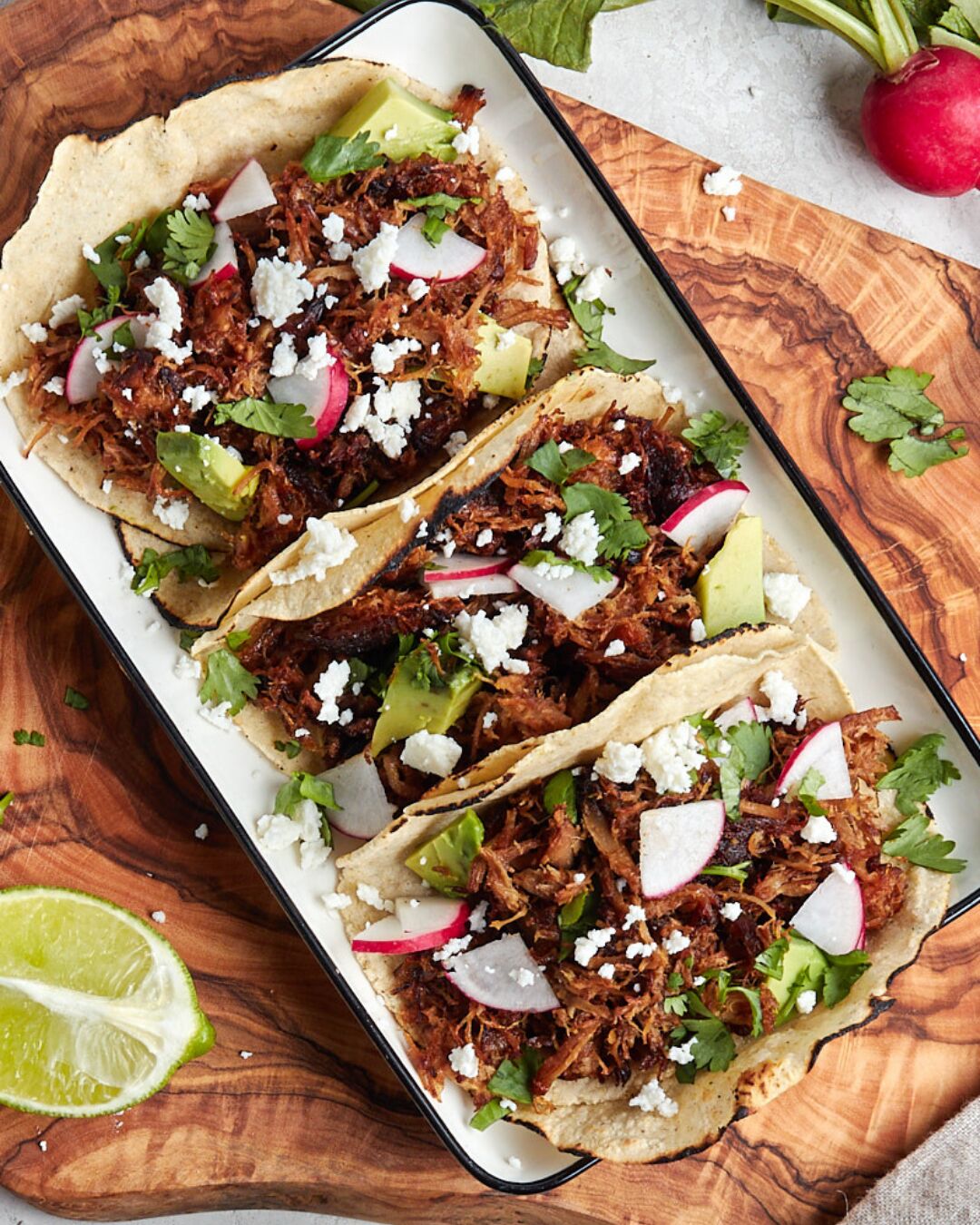 Leftover Pulled Pork Street Tacos - Recipe photo by casualepicure