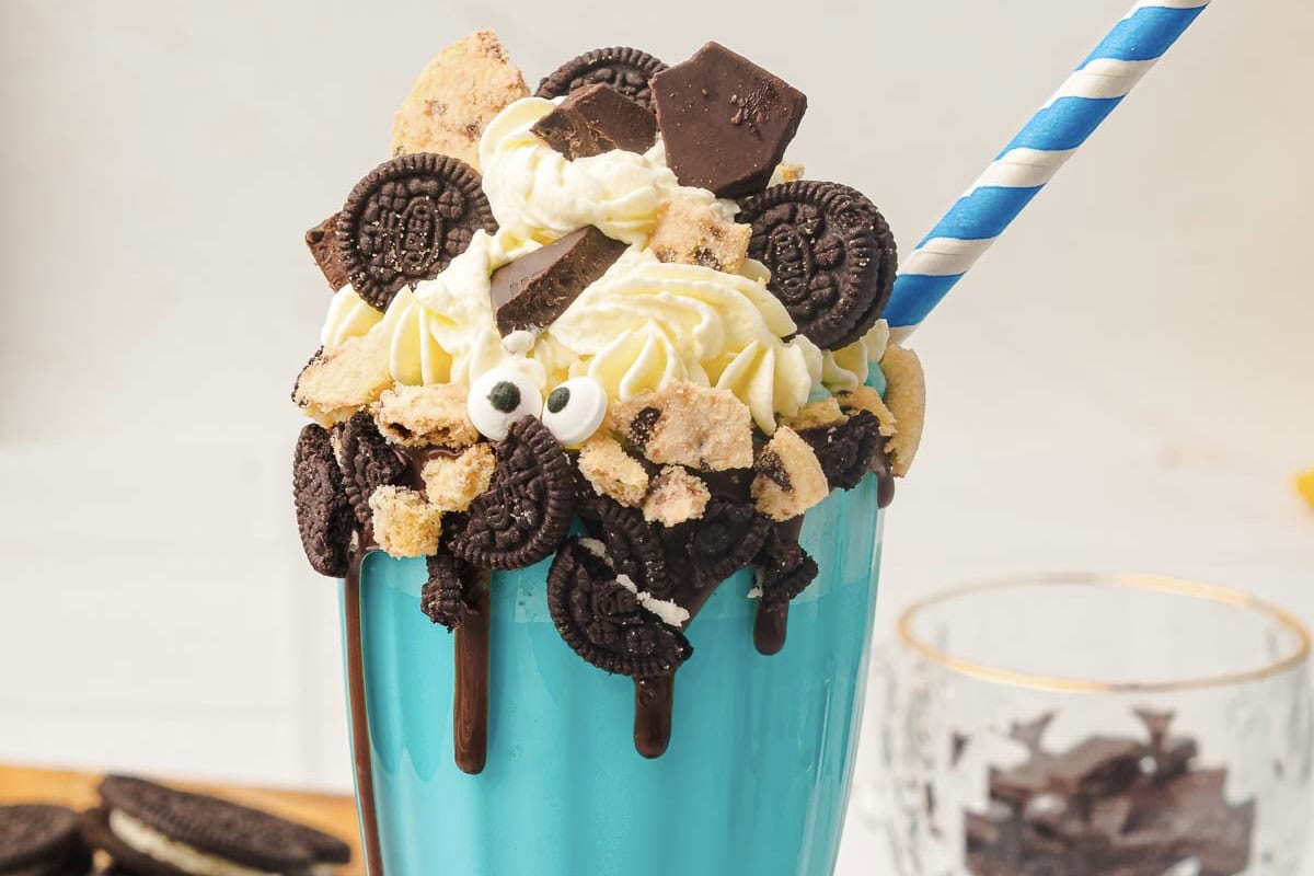 Cookie Monster Milkshake - Recipe photo by ImmigrantsTable