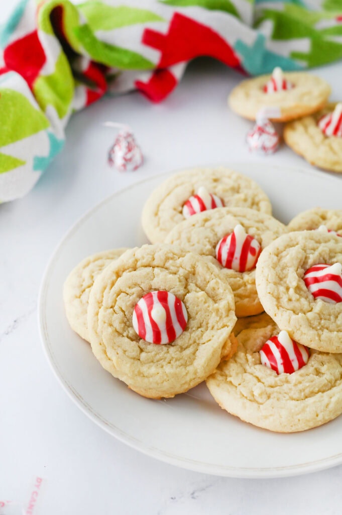 Peppermint Kiss Sugar Cookies - Recipe photo by The Cookin Chicks