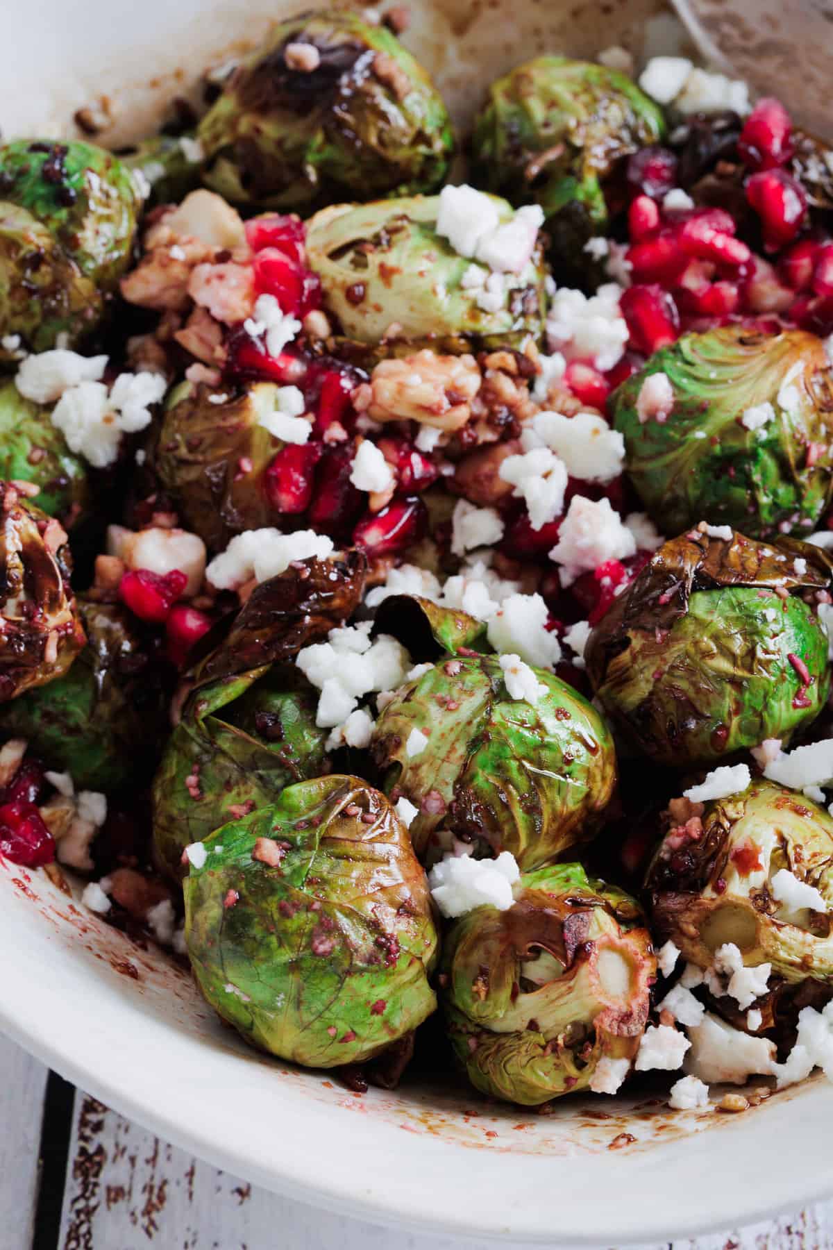 Air Fryer Brussel Sprouts with Feta - Recipe photo by ImmigrantsTable