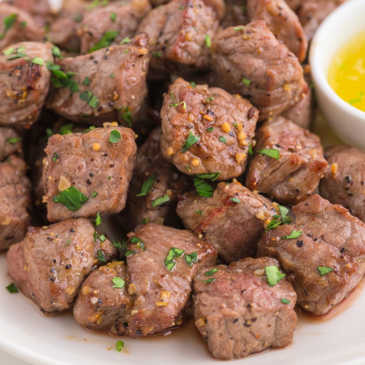 Air Fryer Steak Bites - Recipe photo by Love Bakes Good Cakes