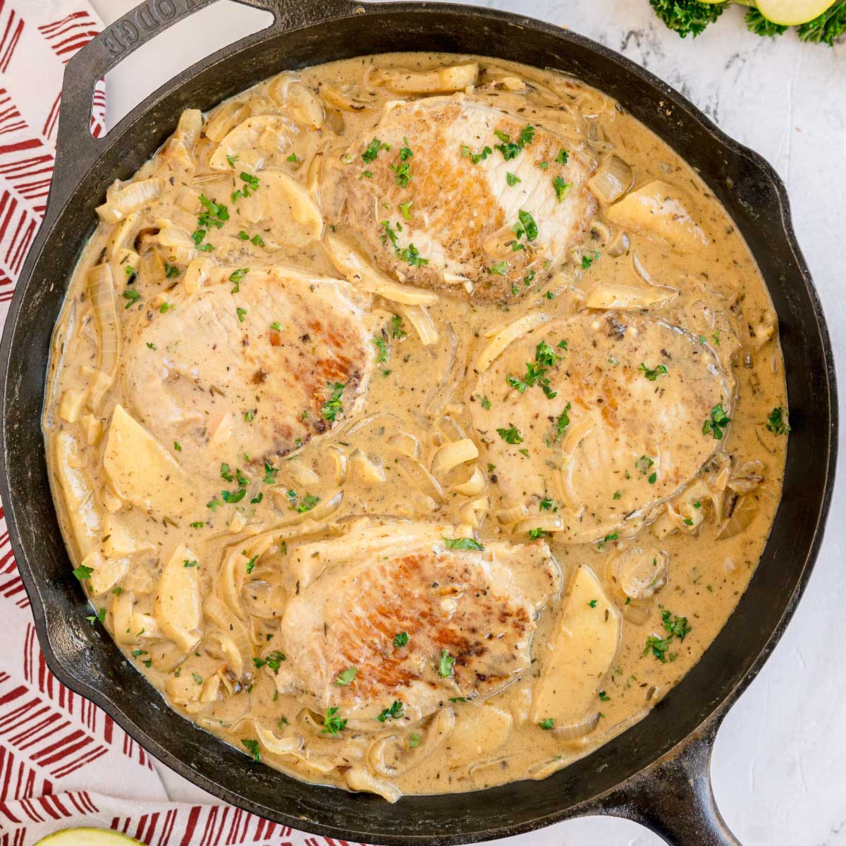 Apple Pork Chops - Recipe photo by KyleeCooks