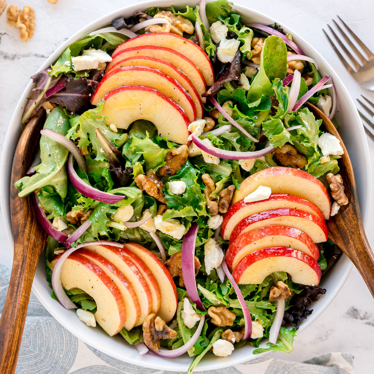 Apple Walnut Salad - Recipe photo by KyleeCooks