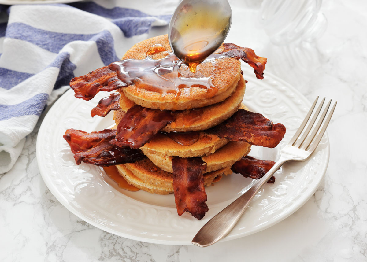 Bacon Pancakes - Recipe photo by jenn@cookwhatyoulove.com