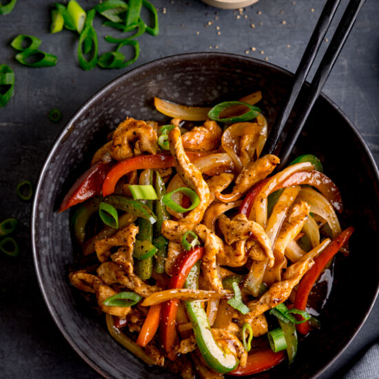 Black Pepper Chicken - Recipe photo by KitchenSanctuary