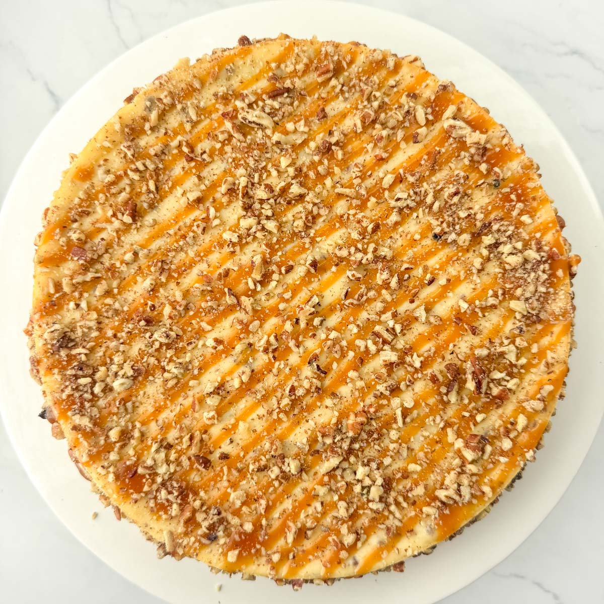 Salted Caramel Pecan Cheesecake - Recipe photo by NextLevelBaker
