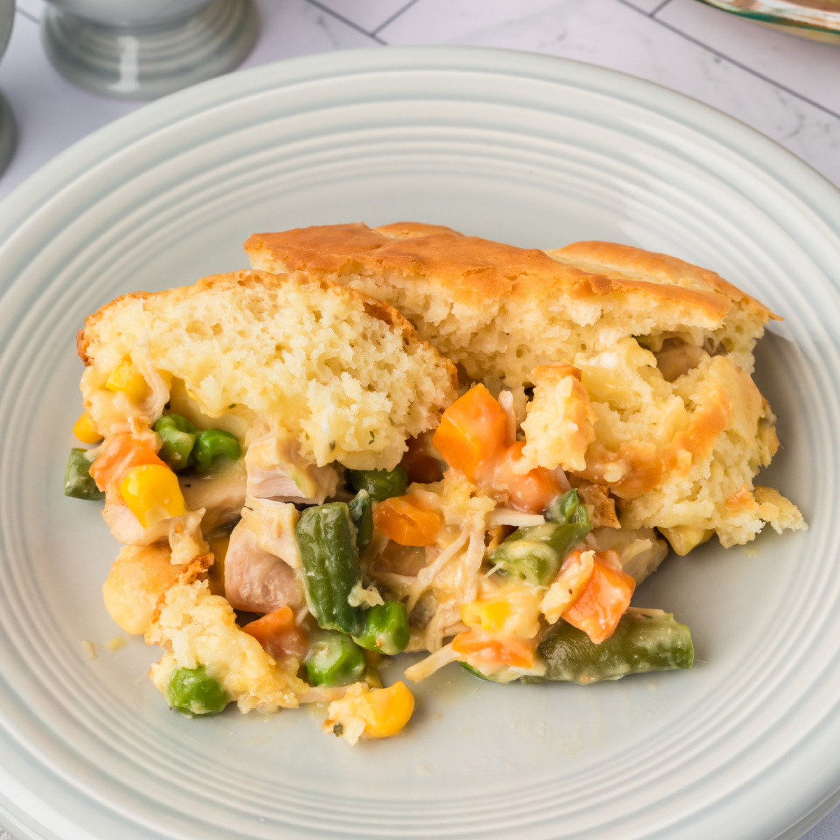 Chicken Biscuit Pot Pie - Recipe photo by Love Bakes Good Cakes