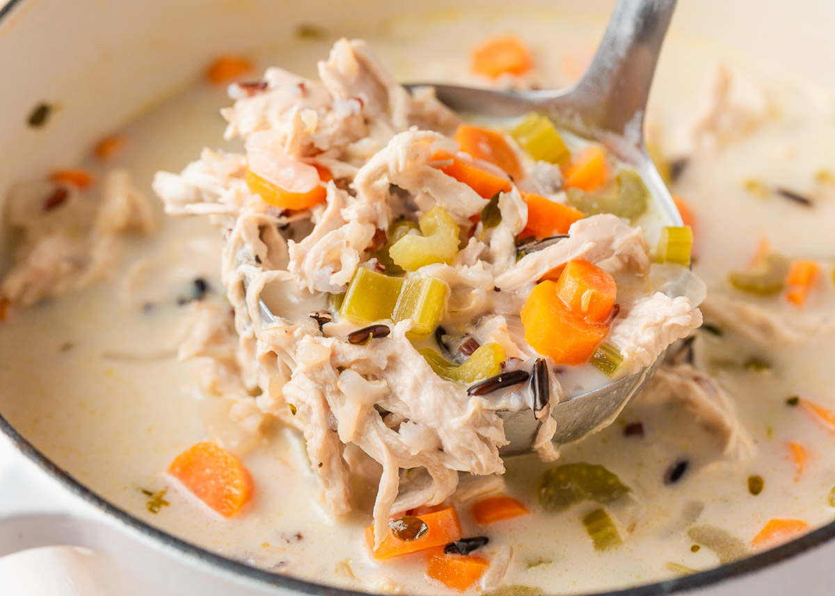 Creamy Chicken Wild Rice Soup - Recipe photo by I Heart Naptime
