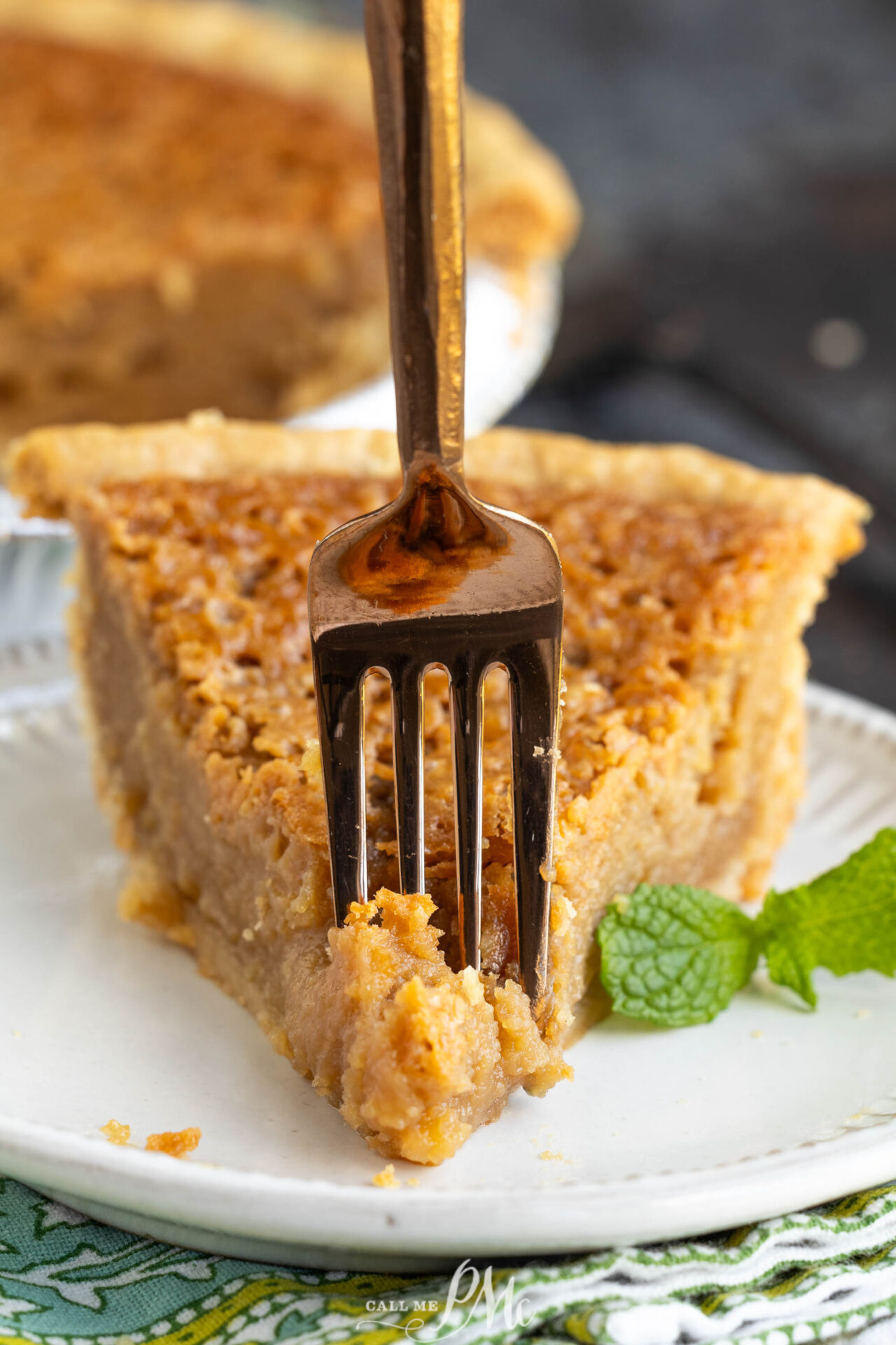 Cookie Butter Chess Pie - Recipe photo by CallMePMc