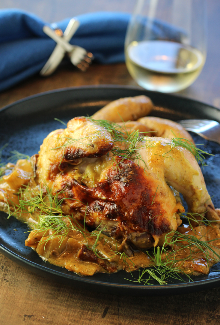 Cornish Game Hens Dijonnaise - Recipe photo by Food Gal