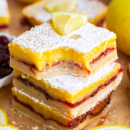 Cranberry Lemon Bars - Recipe photo by savoryexperiments