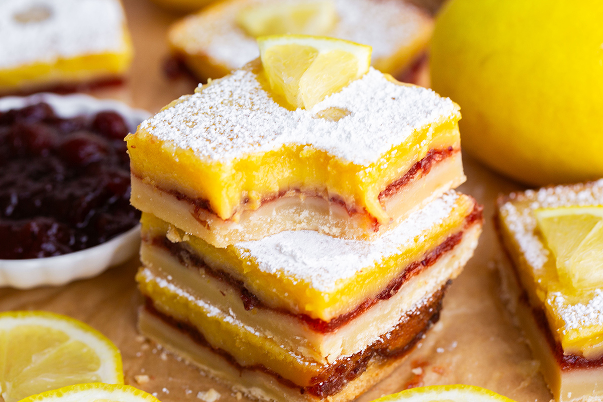 Cranberry Lemon Bars - Recipe photo by savoryexperiments