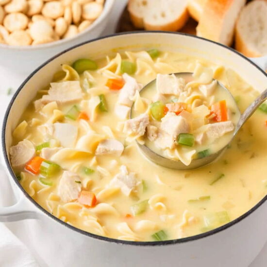 Creamy Chicken Noodle Soup - Recipe photo by I Heart Naptime