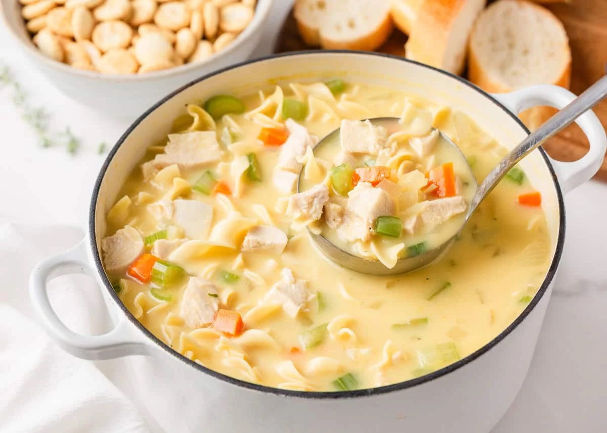 Creamy Chicken Noodle Soup - Recipe photo by I Heart Naptime