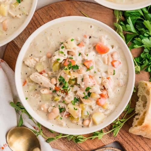 Gluten Free Creamy Chicken Soup - Recipe photo by WellnessTrickle