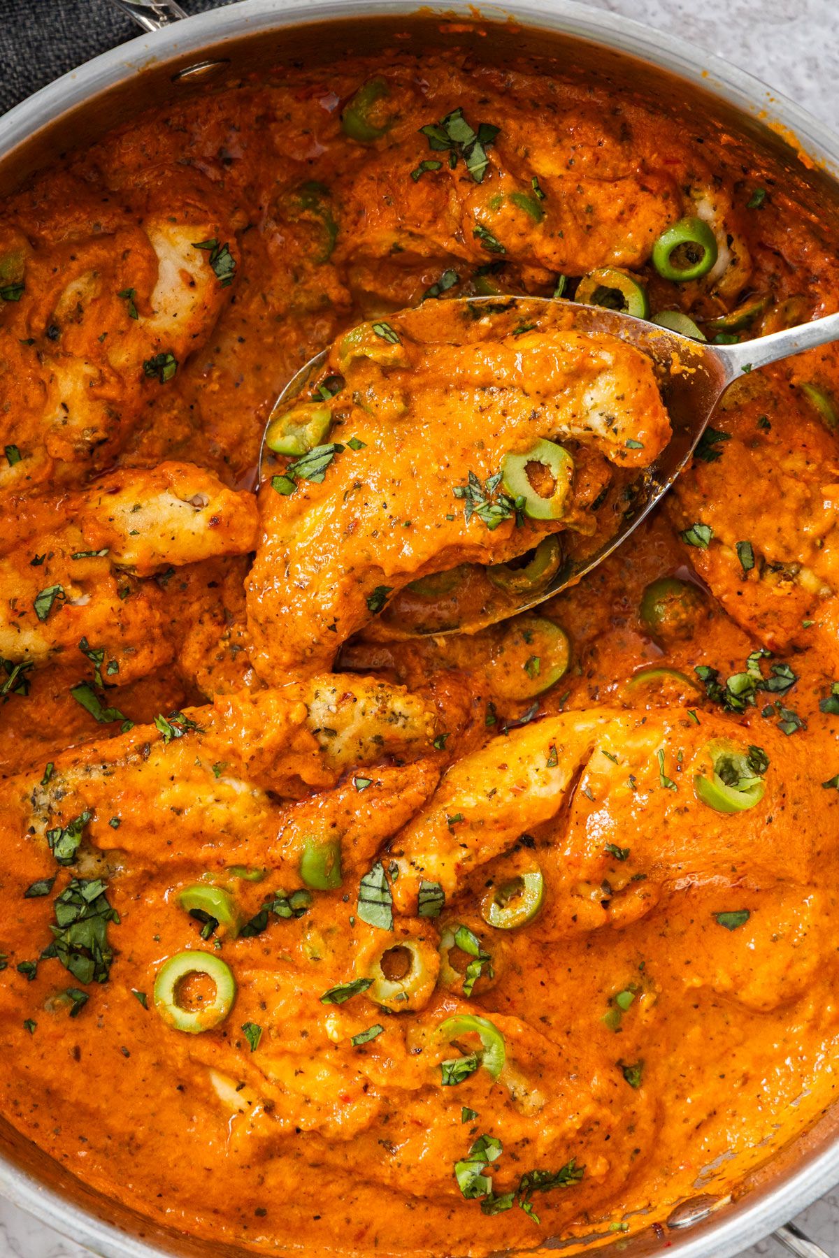 Creamy Red Pepper Chicken - Recipe photo by itsnotcomplicatedrecipes