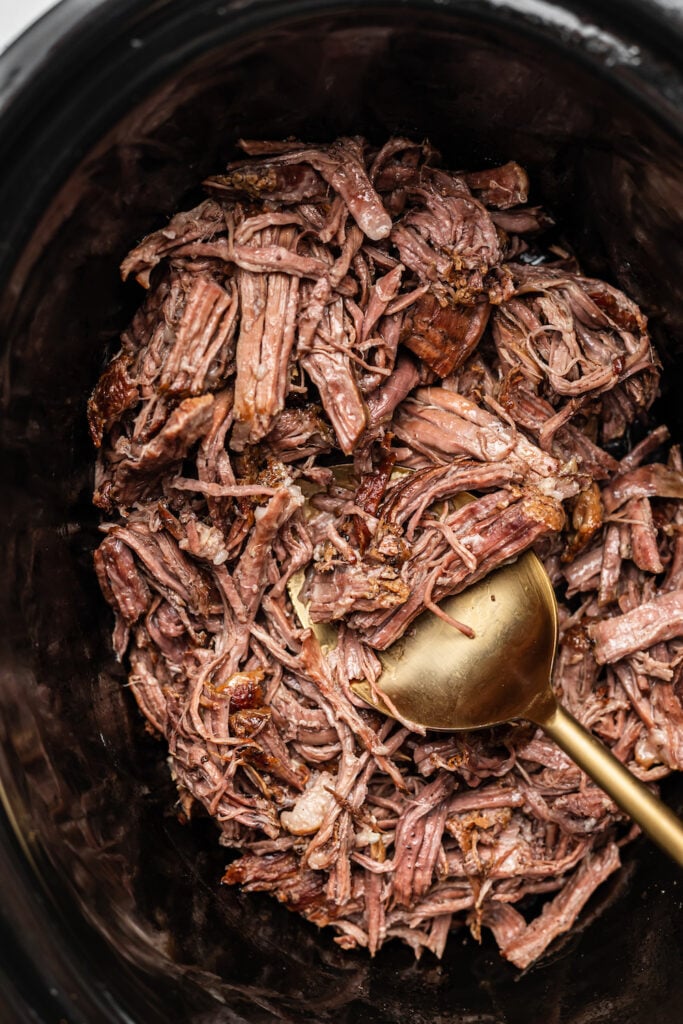 Slow Cooker Shredded Beef - Recipe photo by myeverydaytable