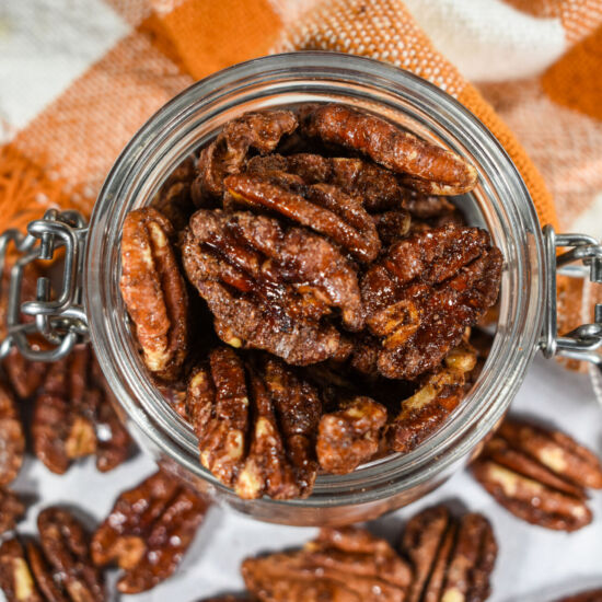 Maple Cinnamon Pecans - Recipe photo by bastecutfold