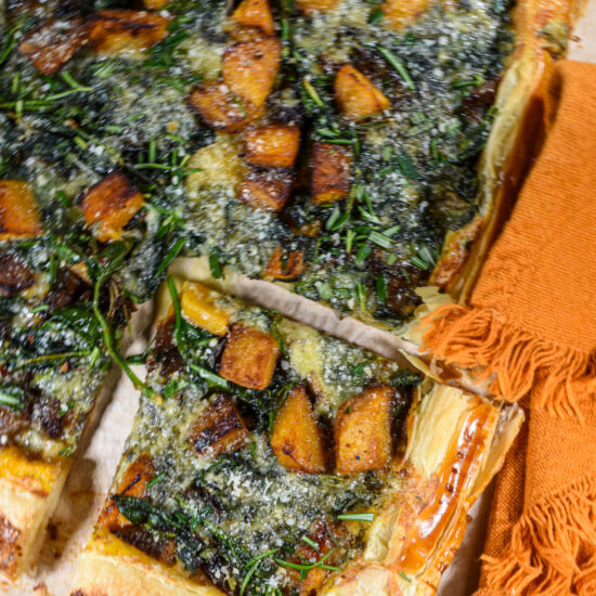 Butternut Squash Galette - Recipe photo by bastecutfold