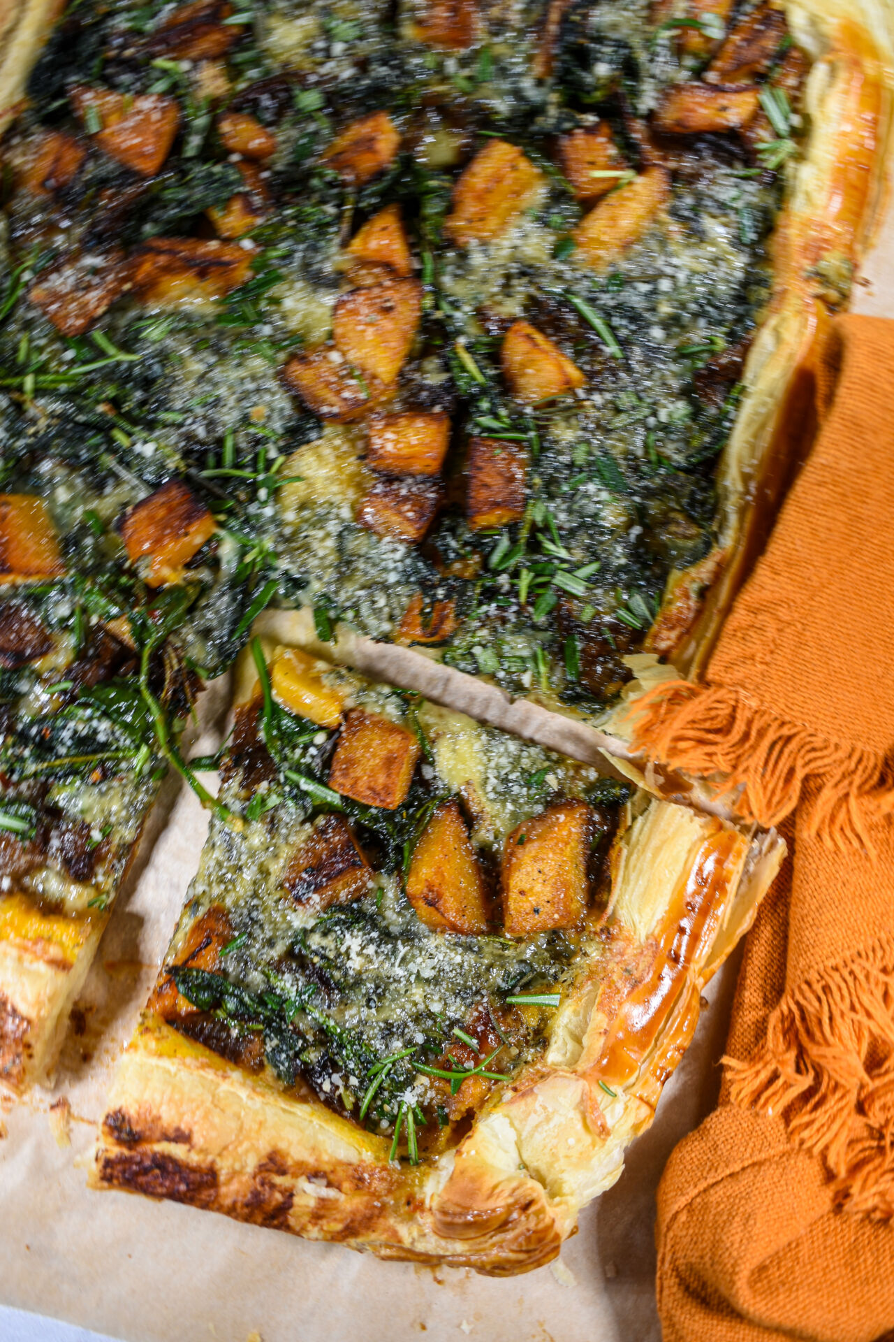 Butternut Squash Galette - Recipe photo by bastecutfold
