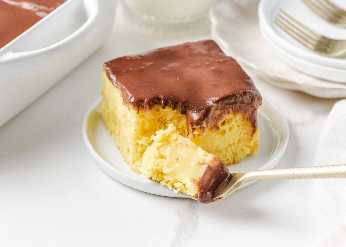 Boston Cream Poke Cake - Recipe photo by I Heart Naptime