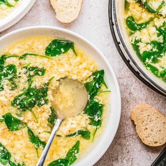 Easy Stracciatella Soup - Recipe photo by ColeyCooks