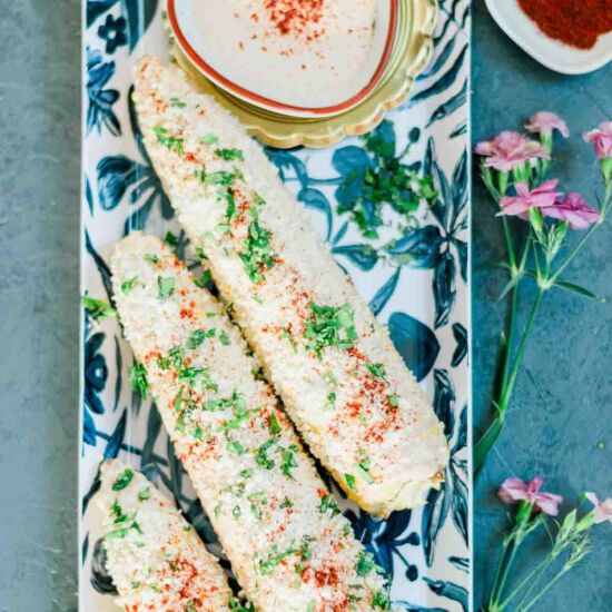 Air Fryer Mexican Street Corn - Recipe photo by A Latin Flair