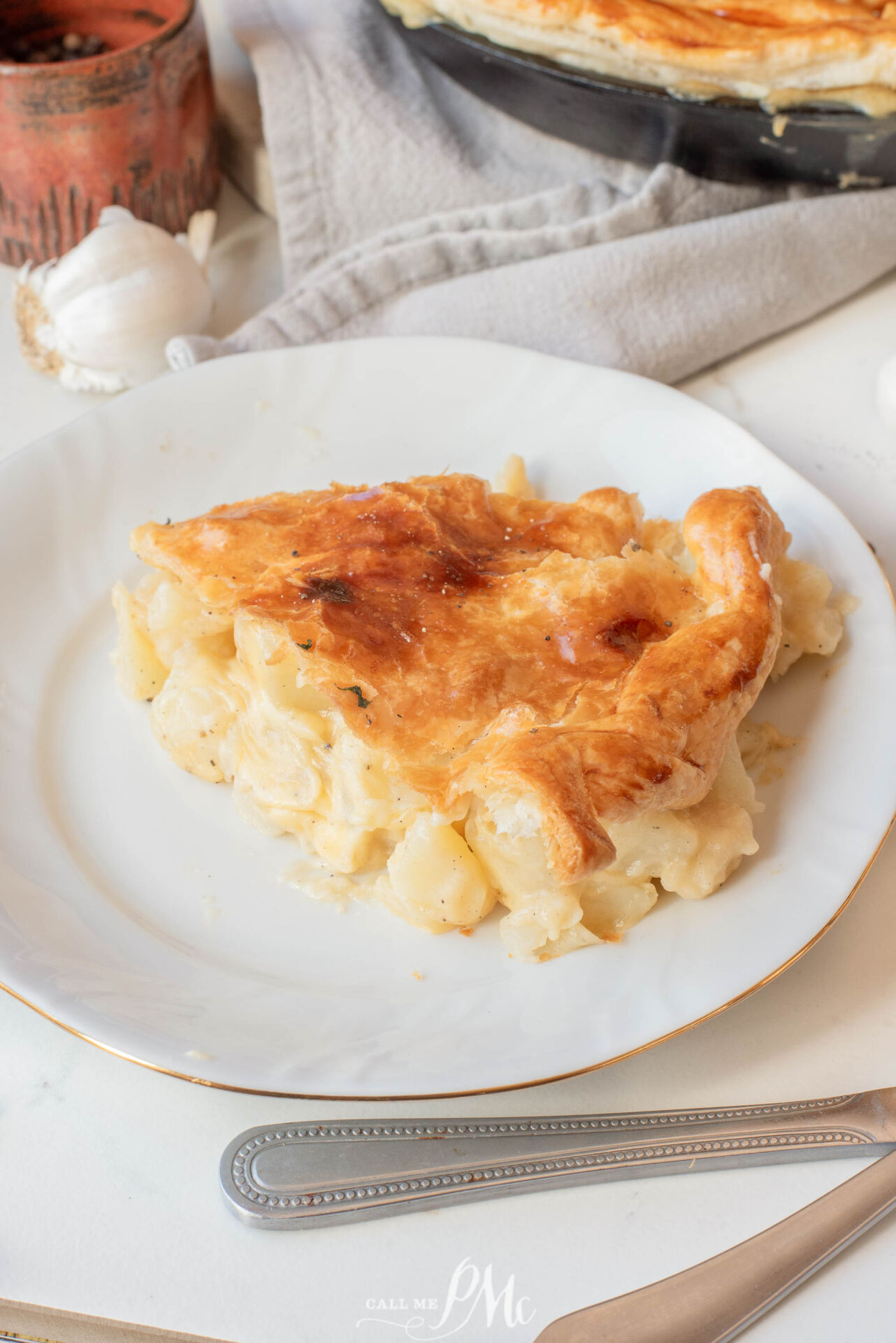 Potato Cheese Onion Pot Pie - Recipe photo by CallMePMc